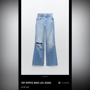 Zara TRF wide leg jean